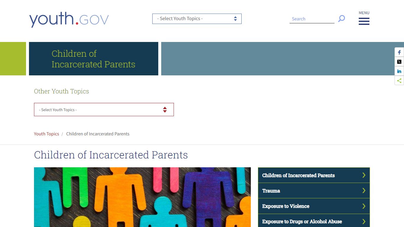 Children of Incarcerated Parents | Youth.gov